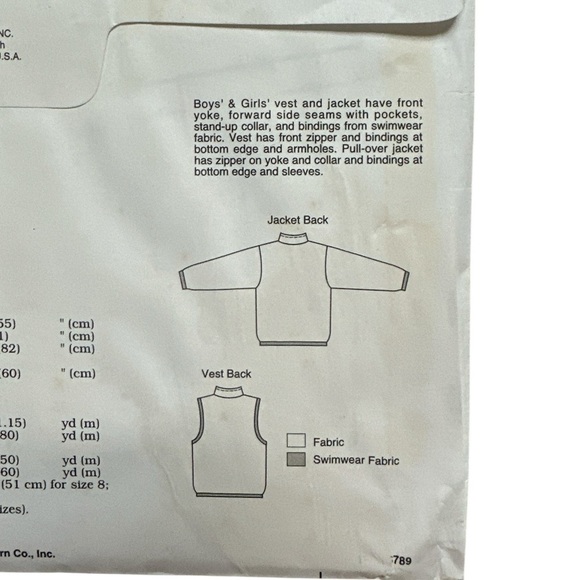 Vintage Y2K, uncut, factory folded Kwik Sew Pattern 2537, size 8 - 14 - Picture 4 of 4